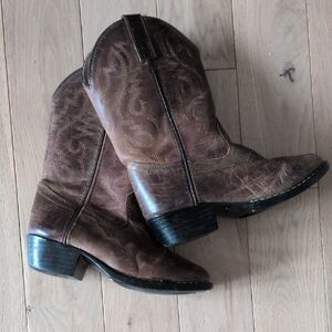 Kids Brown Cowboy Boots